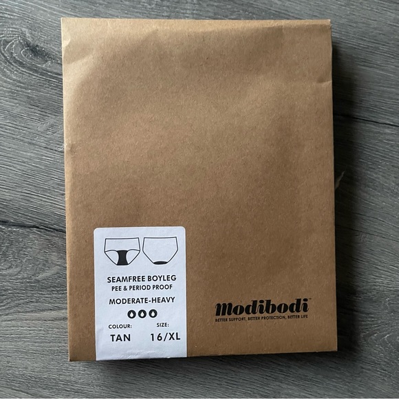 Modibodi Seamfree Boyleg (Tan) - Picture 3 of 4